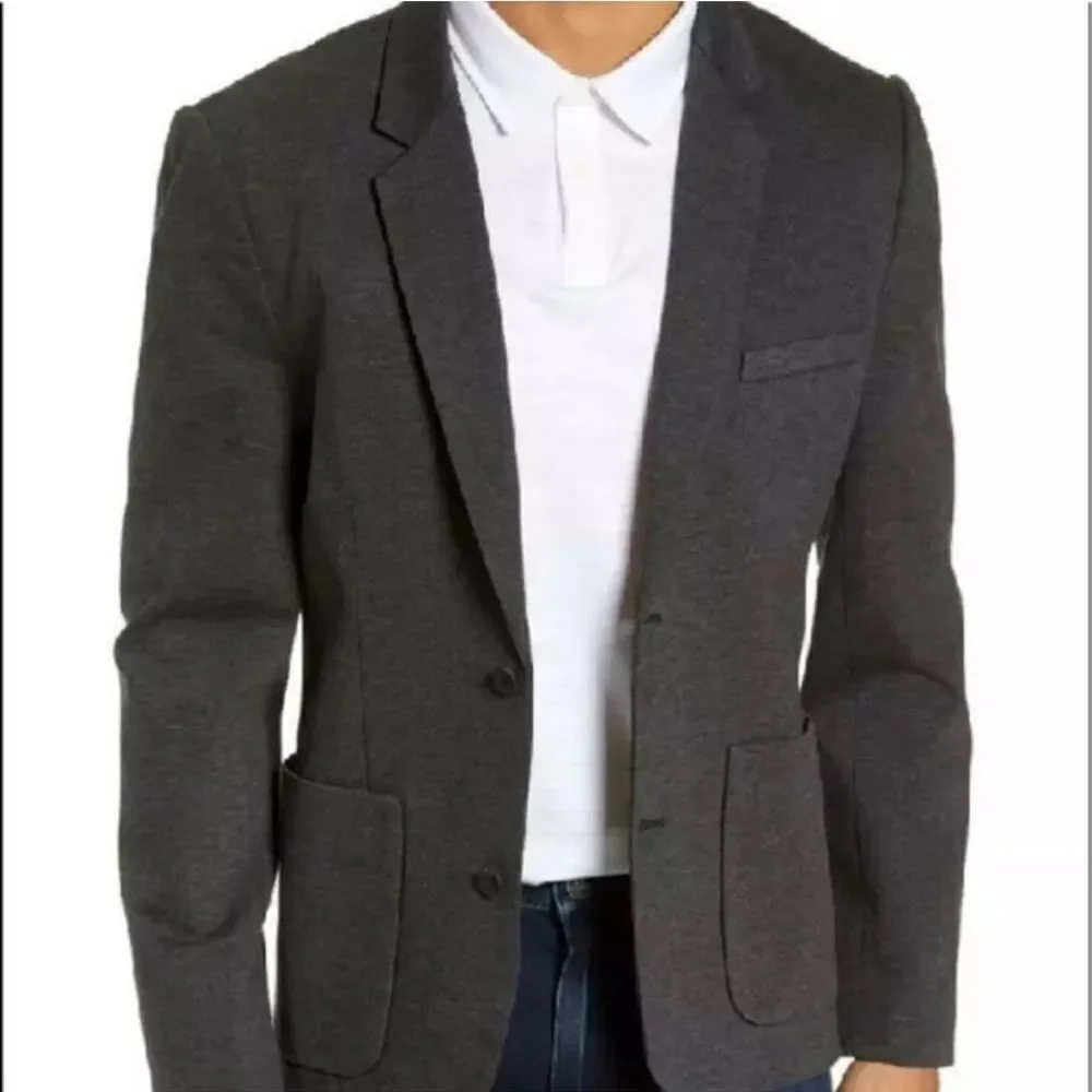 Paige Men's Dax Classic Fit Sport Coat Blazer In Gray Size XL